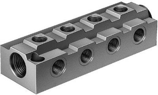 Verteilerblock zur Druckluftverteilung Nennweite 8,6 mm
