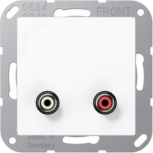 Cinch Audio Tragring Schraubbefestigung bruchsicher 50V DC alpinweiß