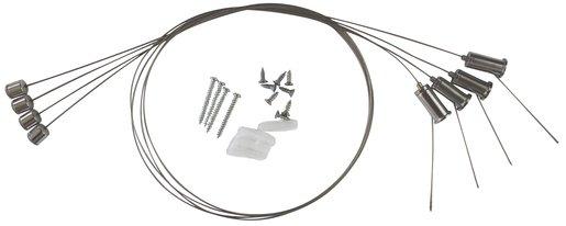 Deckenabhängeset für Infraplate pro 4x 1 Meter Stahldraht