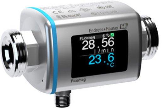 Magnetisch-induktives Durchflussmessgerät 1/2" IO-Link/4-20mA PEEK Ex-frei