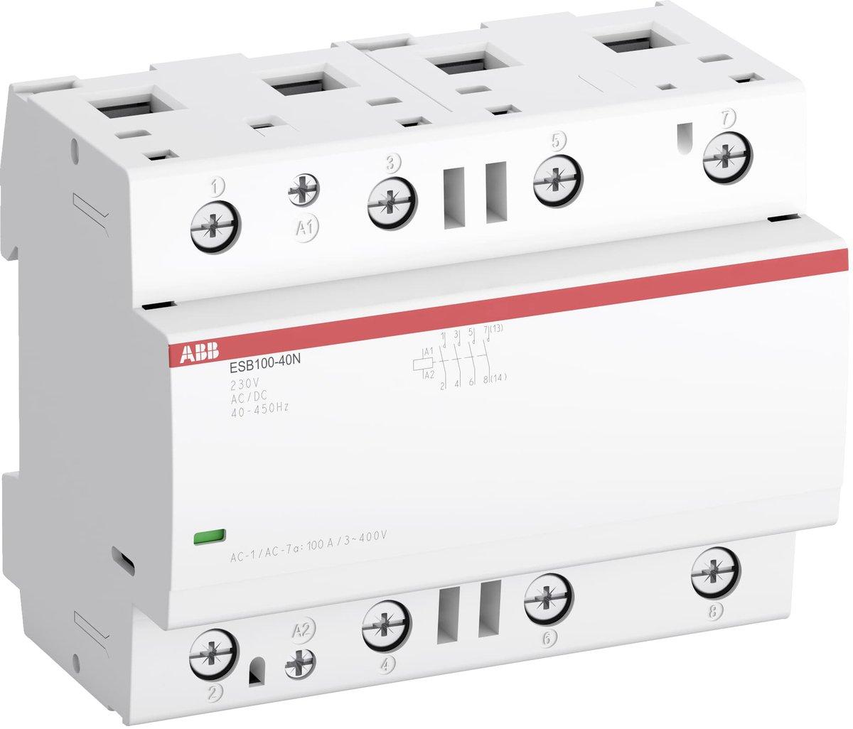 ESB Installationsschütz brummfrei für 230 V AC/DC 100 A - 4 Schließer