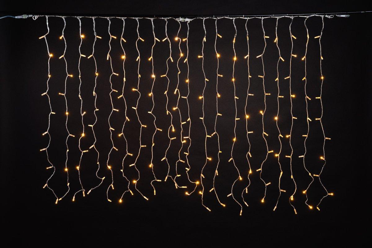 Drape Lite QF+ 400 LED warm weiß 2m x 3m transparentes PVC Kabel 36V 14,4W