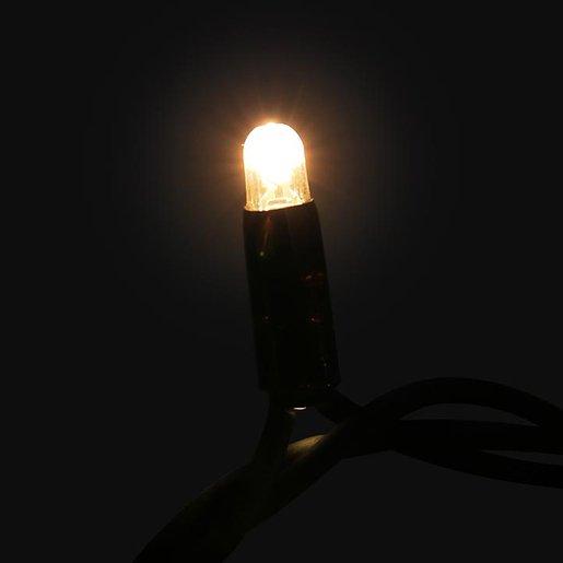 String Lite QF+ 120 LED warm weiß 12m schwarzes Gummikabel 36V 4,3W
