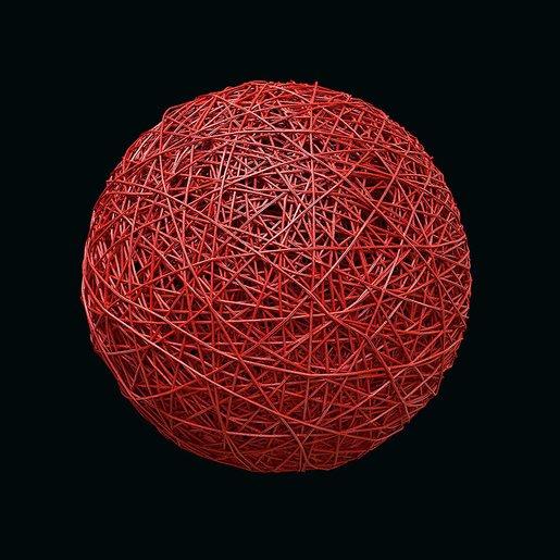 Organic Ball LED DM 17 cm 220-240V 3D 7W rot