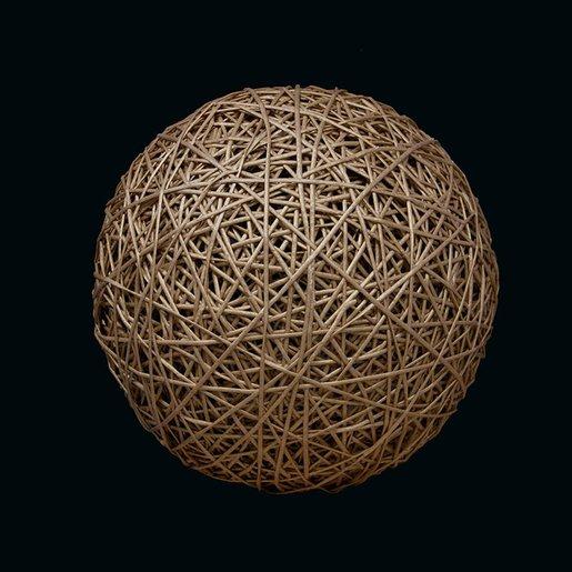 Organic Ball LED DM 22 cm 220-240V 3D 7W gold glänzend