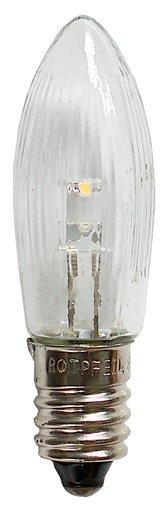 Blisterkarte mit 3 LED Ersatzlampen Toplampen E10 8-34V ww geriffelt klar