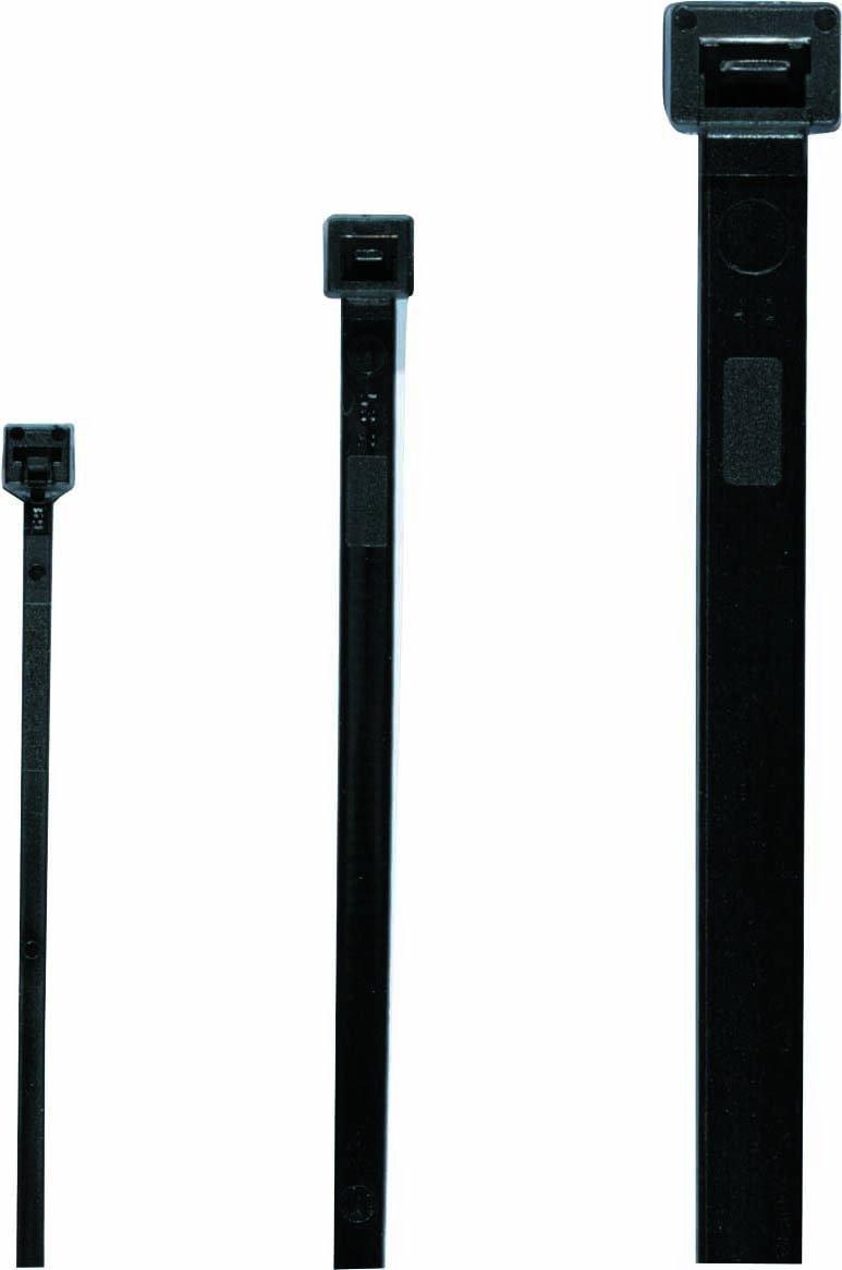 Set 100st. Kabelbinder Kabelstrapse Schwarz