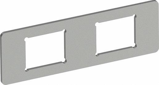 Montageplatte 2 x Datenbuchse Typ C für System 55
