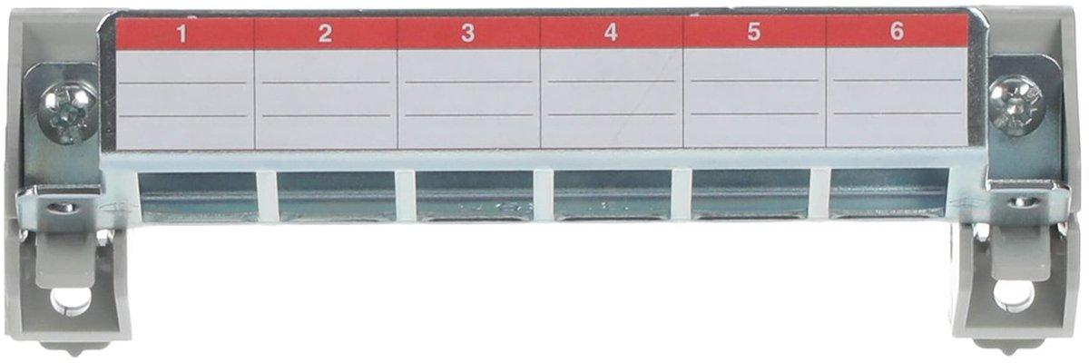 Patchpanel 6 fach leer Keystone