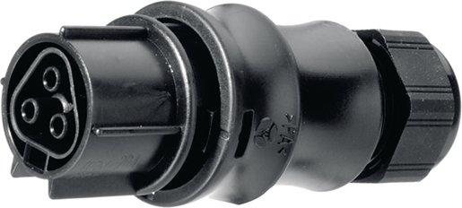 Buchsenteil mit Zugentlastung