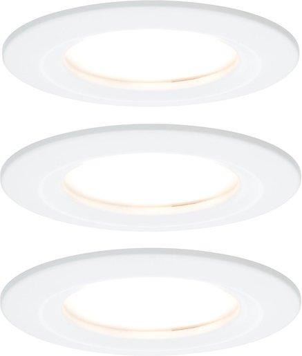 Einbauleuchten-Set Nova rund starr 3x6W COIN LED 2700K Weiß matt