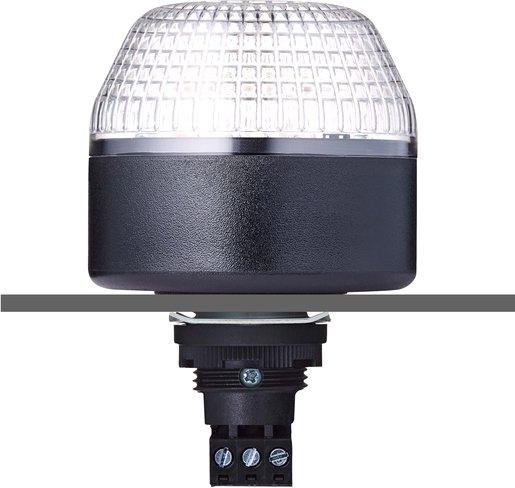 LED Mehrfarbenleuchte M22 Einbau 24 V AC/DC klar schwarz RAL 9005