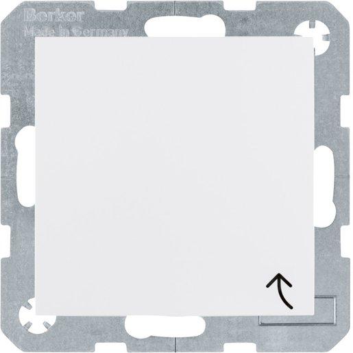 Steckdose SCHUKO mit Klappdeckel und Steckkl. polarweiß glänzend S.1 IP20/IP44