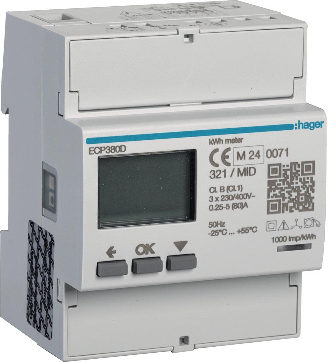 Energiezähler 3phasig direkt 80A S0 MID