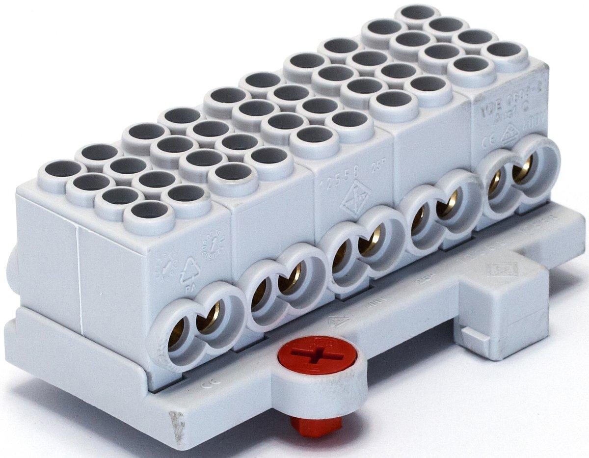 Hauptleiteranschlussklemme fingersicher 5-polig