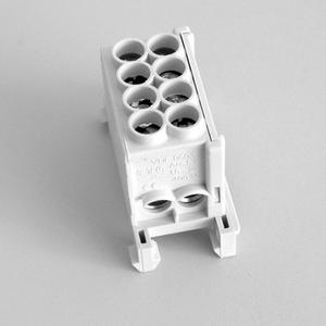 Hauptleiteranschlussklemme 1-pol. 2x 25mm² + 2x 16mm² berührungssicher grau