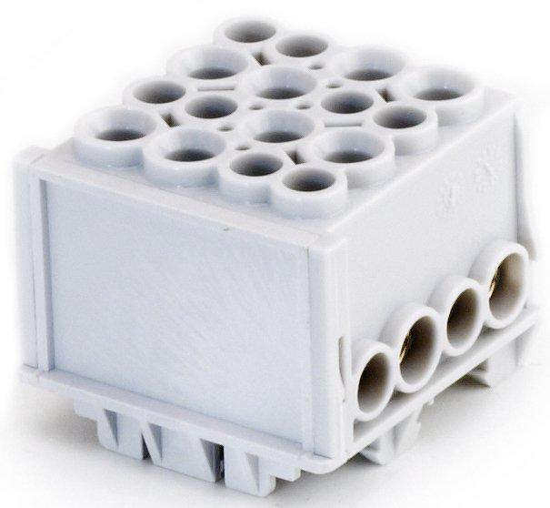 Hauptleiteranschlussklemme 1-pol. 4x 35mm² + 4x 25mm² berührungssicher grau