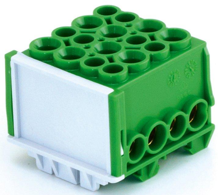 Hauptleiteranschlussklemme 1-pol. 4x 35mm² + 4x 25mm² berührungssicher blau