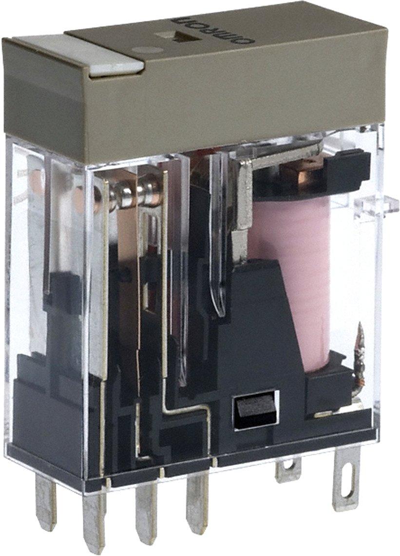 Relais Plug-in 8p DPDT 5 A mech. und LED-Anzeige Etikettierung möglich 48 VAC