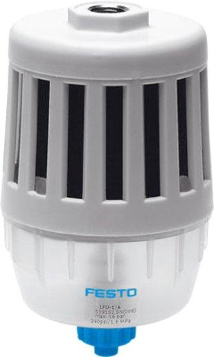Filter-Schalldämpfer G1/4 1 µm 0-16bar manuell drehend