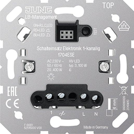 Schalteinsatz Elektonik 1-kanalig Nebenstelleneingang 230V AC