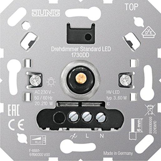 Drehdimmer Standard LED Einsatz Inkrementalgeber ohne Nebenstelleneingang