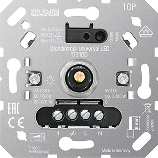 Drehdimmer Universal LED Einsatz Inkrementalgeber mit Nebenstelleneingang