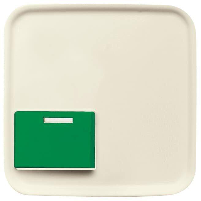 Zentralscheibe 1-fach mit grüner Abstelltaste mit LED weiß - Duro 2000&nbsp;SI