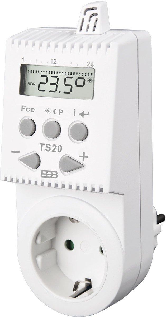 Thermoschaltsteckdose Temperaturfühler Pufferbatterie IP40