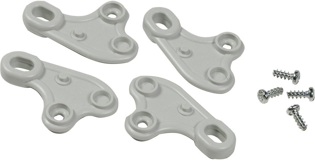 Befestigungslaschen in Thermoplast-PC und Schrauben für Gehäuse =H150xL150mm