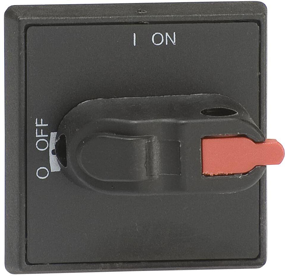 Selektorgriff 0 OFF-1 ON schwarz Wellen-ø 6mm IP54 für Lasttrenn.