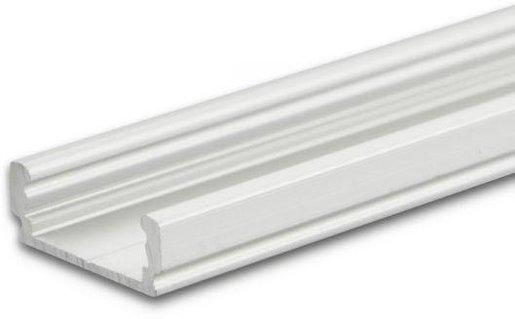 LED Aufbauprofil SURF12 FLAT Aluminium eloxiert 200cm