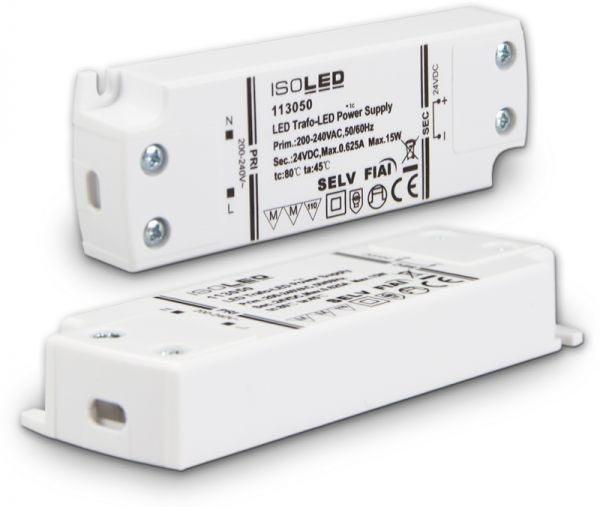 LED Trafo 24V/DC 0-15W ultraflach