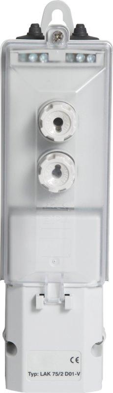 Erdkabel-Übergangskasten LAK 75/2 D02 2xDO1 (E14) ohne Sicherungsmaterial grau
