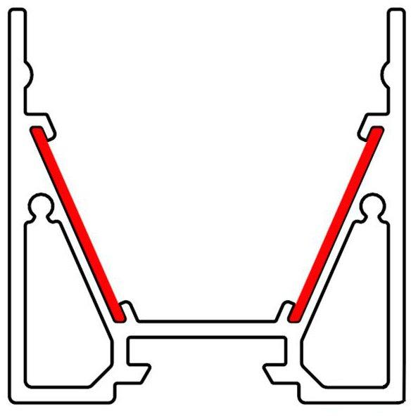 CATania Reflektorband für Aluminiumprofil 15,5 mm Rolle 10 m