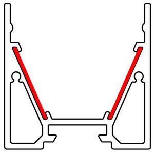CATania Reflektorband für Aluminiumprofil 15,5 mm Rolle 10 m