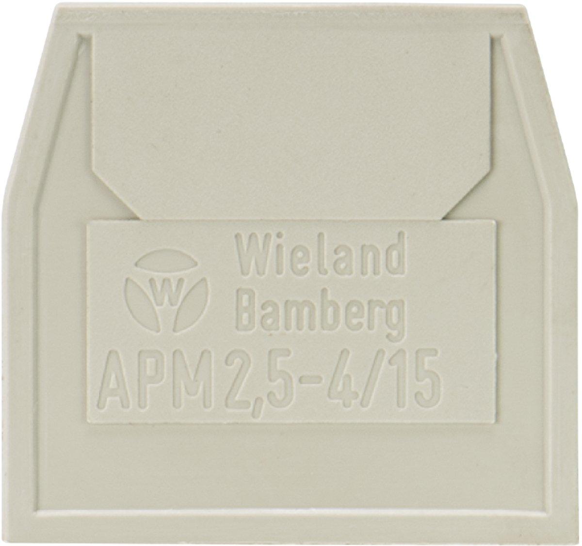 Abschlussplatte APM 2,5 - 4 / 15