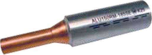 Al-Pressverbinder 25 mm² rm/sm 35 mm² se mit Cu-Bolzen 6mm Durchmesser blank