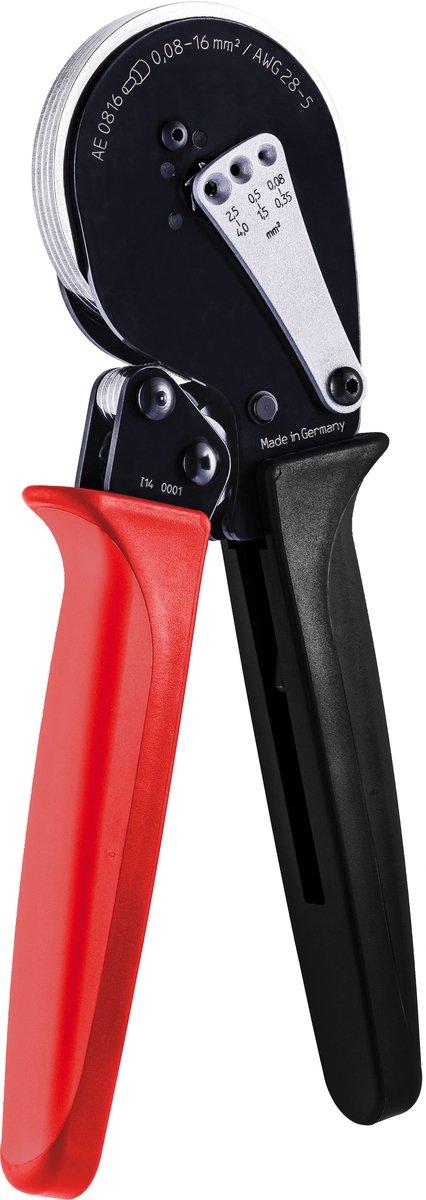 Mechanisches Presswerkzeug für Aderendhülsen 0,08-16 mm² 2x0,25-2x10 mm²