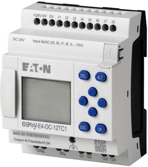 Steuerrelais easyE4 Basisgerät mit Display (erweiterbar Ethernet) 24 V DC 8DE