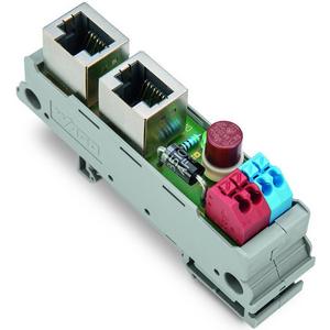 Übergabebaustein mit RJ-45-Anschluss CAGE CLAMP®-Anschluss mit LED Sicherung