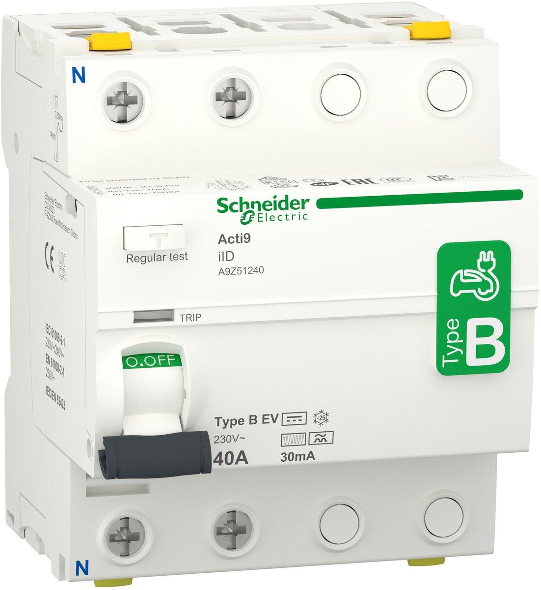 FI-Schutzschalter  40A 2-polig 30mA Typ B
