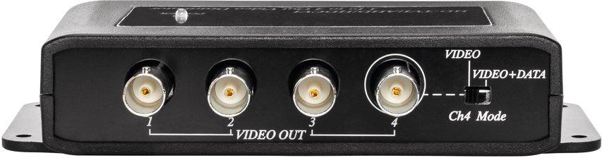 4x Analog HD Signalverteiler unterst. hohe Auflösungen bis zu 8MPx 4K o Verluste