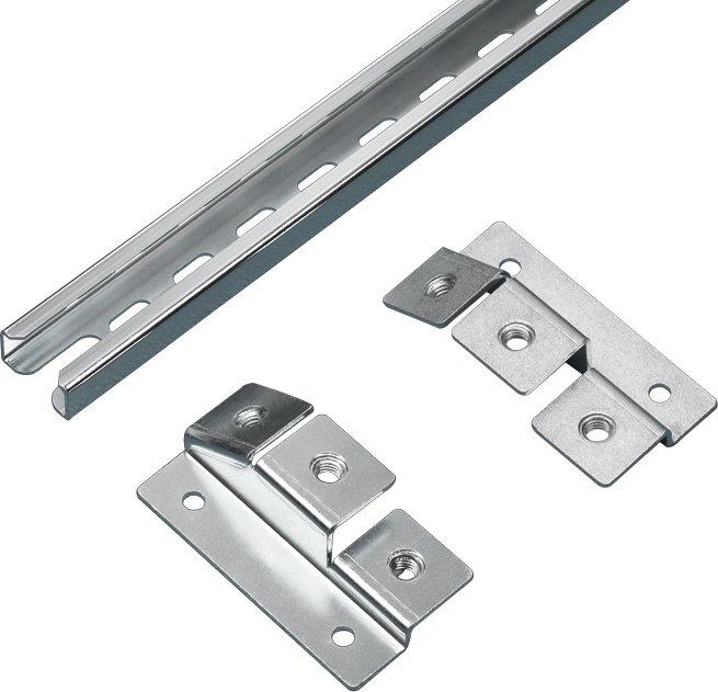 Kabelabfangschienen für Montageplatten Länge 499mm für Schrankbreite 6a