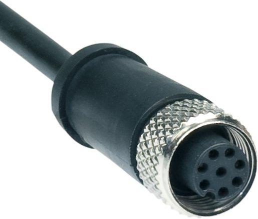 Steckverbinder M12 gerade 8-polig