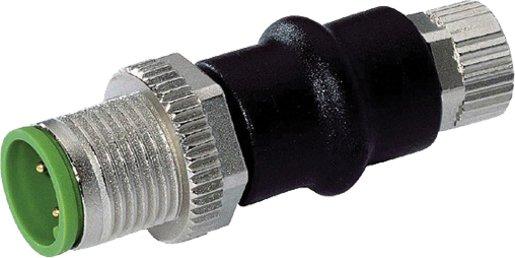 Adapter 3-polig mit Stecker 0° M12 - Buchse 0° M8