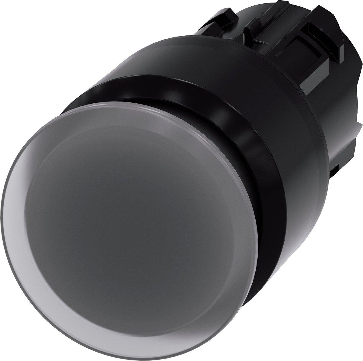 Leuchtpilzdrucktaster 22 mm rund Kunststoff klar 30 mm verrastend