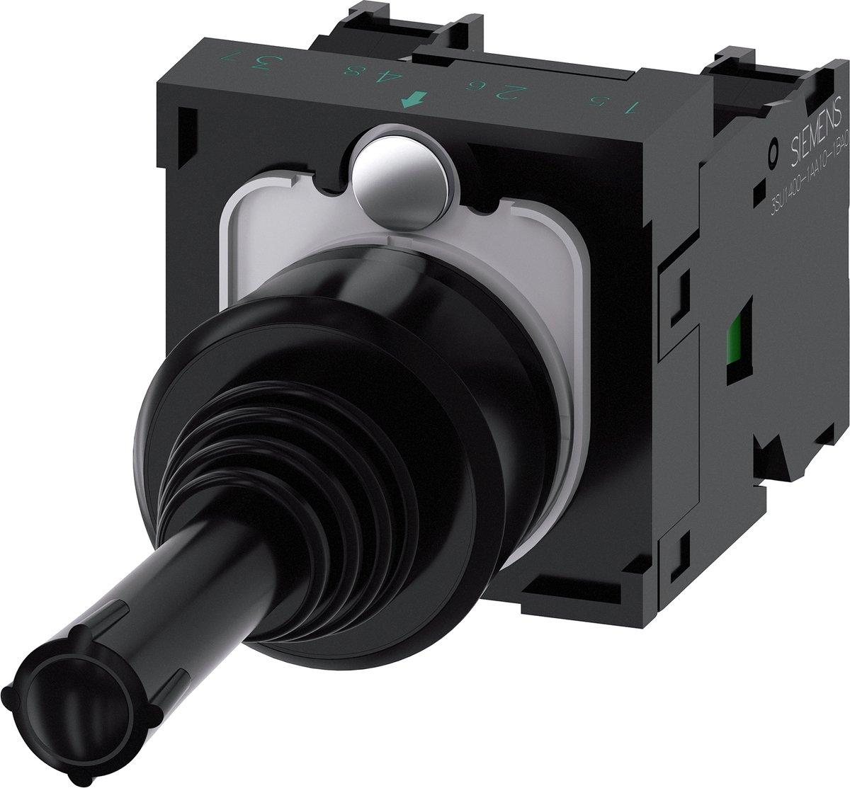Koordinatenschalter 22 mm rund Kunststoff schwarz 2 Schaltstellungen verrastend