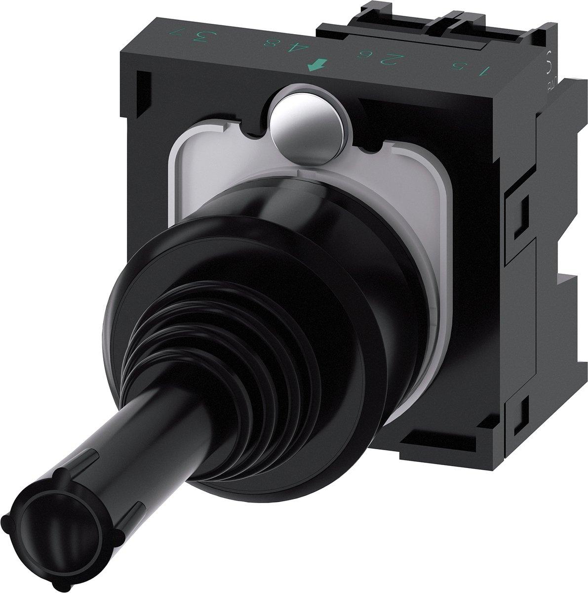 Koordinatenschalter 22 mm rund Kunststoff schwarz 2 Schaltstellungen tastend