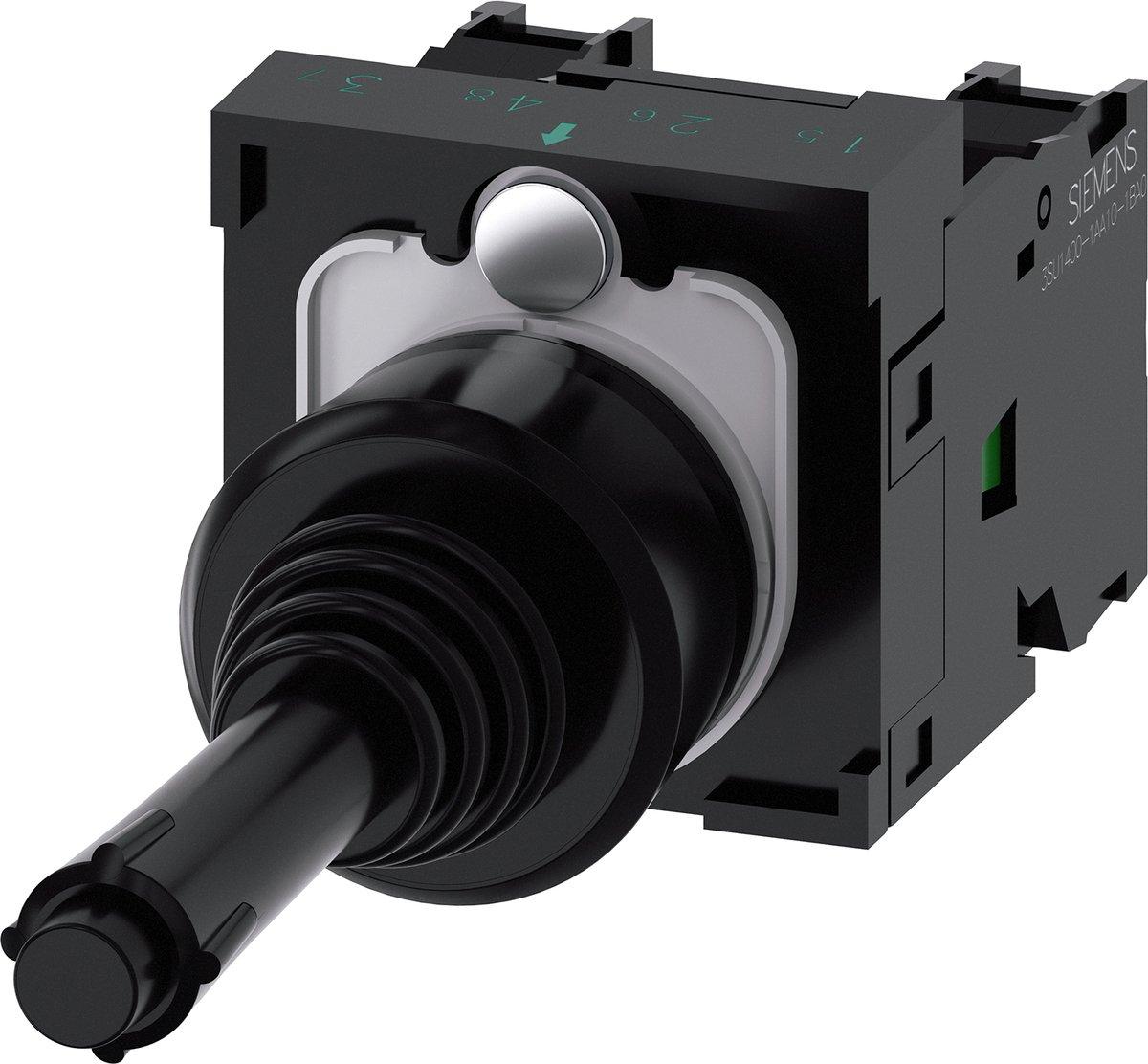 Koordinatenschalter 22 mm rund Kunststoff schwarz 2 Schaltstellungen verrastend